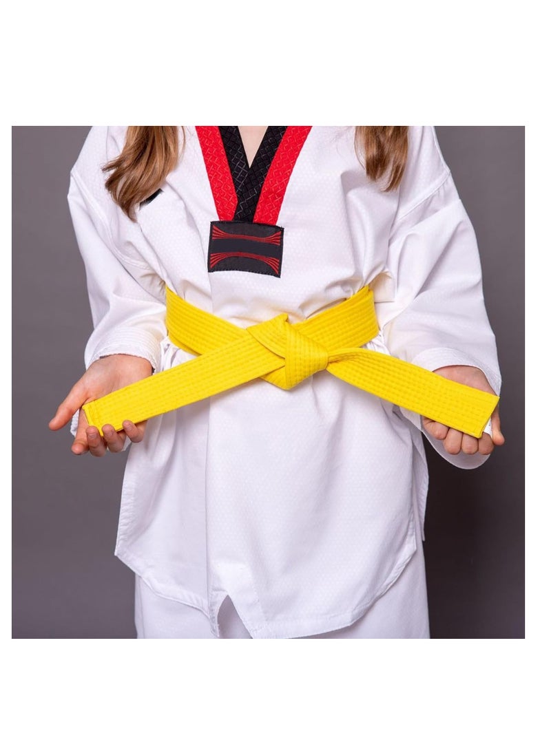 حزام قماشي للفنون القتالية لون اصفر - Image 2