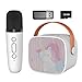 Snowall Mini Karaoke Machine for Kids Portable Bluetooth Speaker with Wireless MicrophoneKids Music Player Toys for Girls and Boys34 5 6 7 8 Years Old Teens Birthday WhiteUnicorn - Image 4