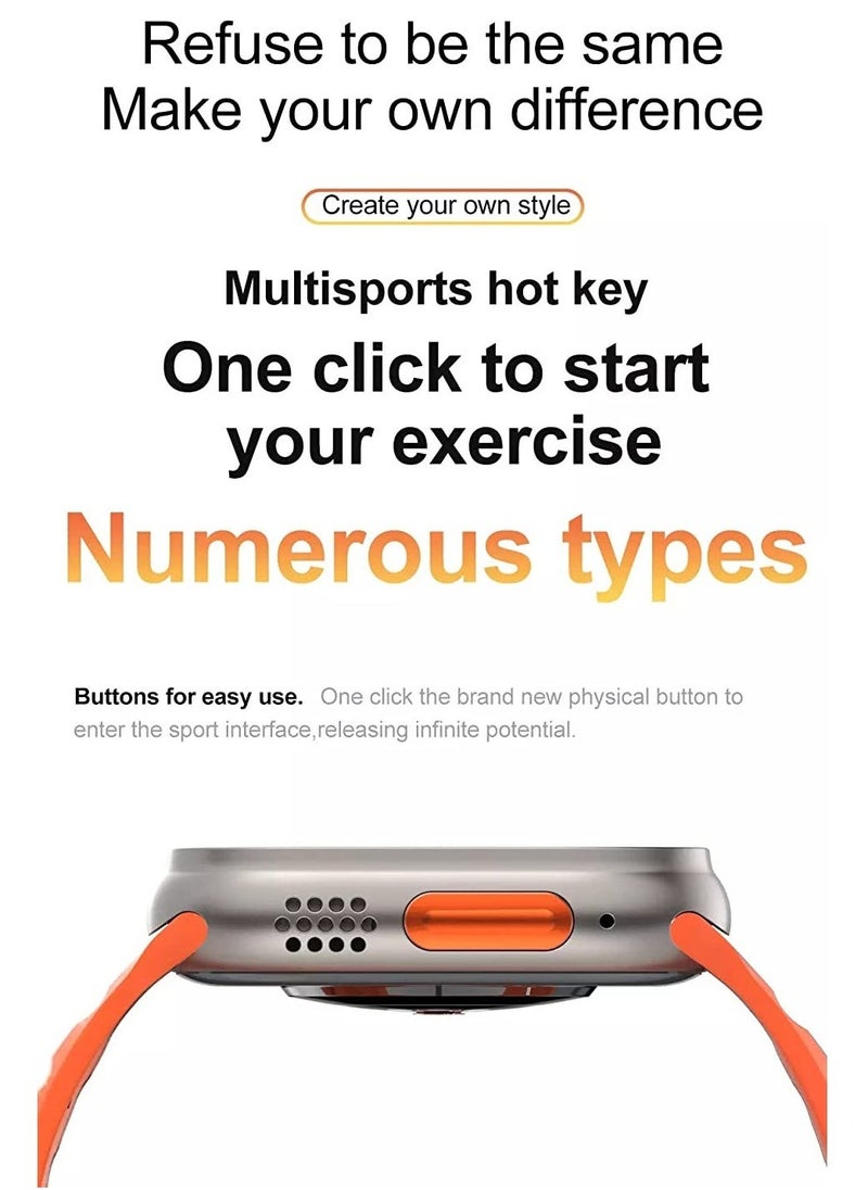 ELTRAZONE New S8 Ultra Max Smartwatch Series 8 S8 Smart Watch Ultra AI Voice Smart Watch 2.0inch Bluetooth Call Wriless Charging Watch 8 Ultra - Image 5