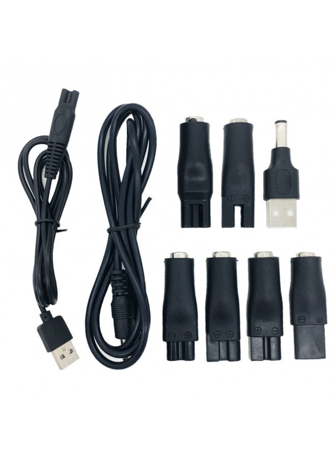 PDEEY Charger Cord for Most Electric Hair Clipper Trimmer Shaver Razor, Flawless Leg Pedi - 5V DC Cable and Variety Adapters - Image 3