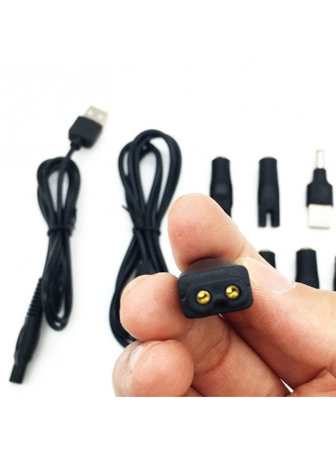 PDEEY Charger Cord for Most Electric Hair Clipper Trimmer Shaver Razor, Flawless Leg Pedi - 5V DC Cable and Variety Adapters - Image 5