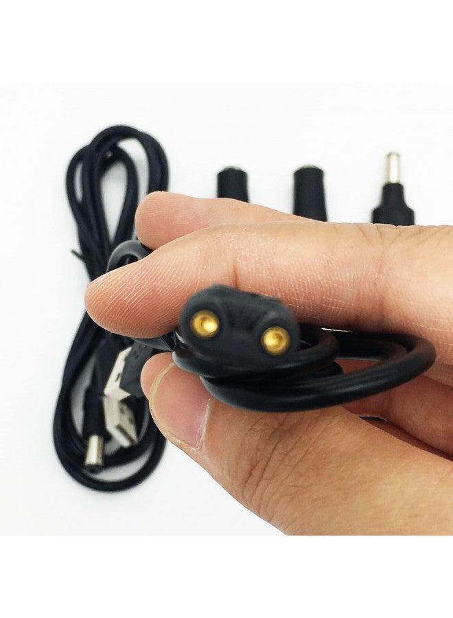 PDEEY Charger Cord for Most Electric Hair Clipper Trimmer Shaver Razor, Flawless Leg Pedi - 5V DC Cable and Variety Adapters - Image 2