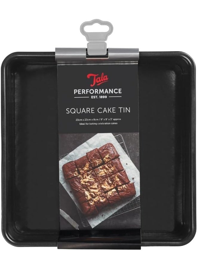 Tala Performance Eclipse Non-Stick 23cm Square Cake Tin - Image 1