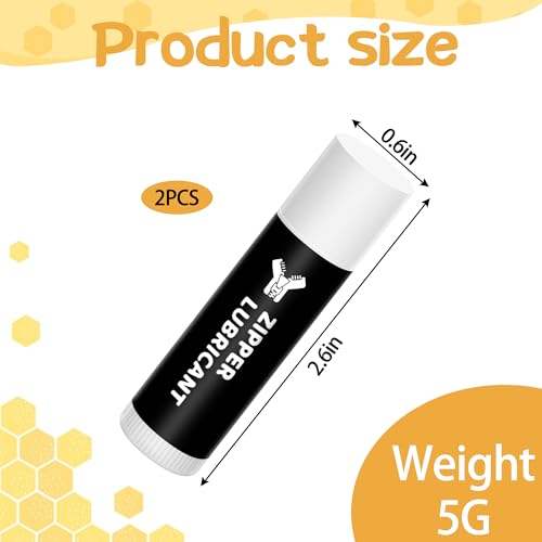 Shupakul 2 Pcs Hunting Zipper Wax Sticks-Portable Snap and Zipper Lubricant-Wax Snap and Zipper Lube for Hunting Clothes Ice Fishing Tents Blinds - Image 2
