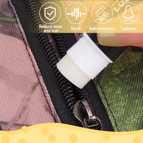 Shupakul 2 Pcs Hunting Zipper Wax Sticks-Portable Snap and Zipper Lubricant-Wax Snap and Zipper Lube for Hunting Clothes Ice Fishing Tents Blinds - Image 4