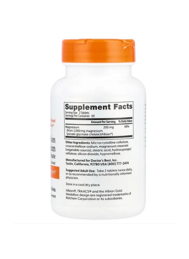 Doctor's BEST Doctor's Best, Magnesium, 120 Tablets  - Image 3