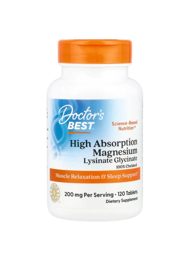 Doctor's BEST Doctor's Best, Magnesium, 120 Tablets  - Image 1