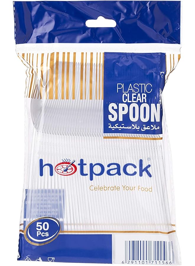 Hotpack Disposable Spoons 50 Pieces - Image 1