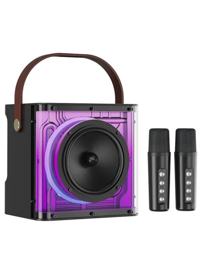 M23 Plus Bluetooth Speaker with Microphone – Wireless Portable Speaker with Bluetooth 5.0, USB Charging, Surround Sound, Built-in Mic, Loud Stereo Bass, Outdoor Indoor Music Speaker for Party, Travel, Home