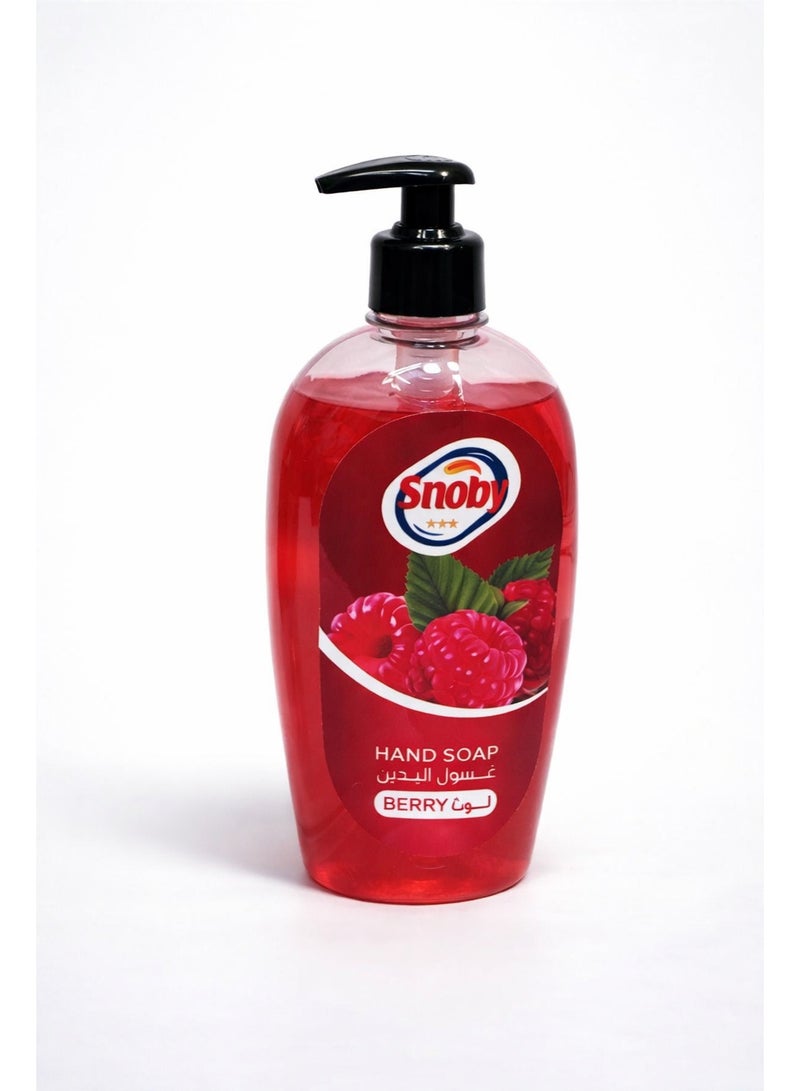 Snoby Liquid Hand Soap - Berry Scent - 500ml - Image 1