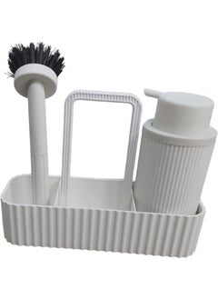 5DM Plastic Concept Dish Set - Counter Organizer - White  - Image 3