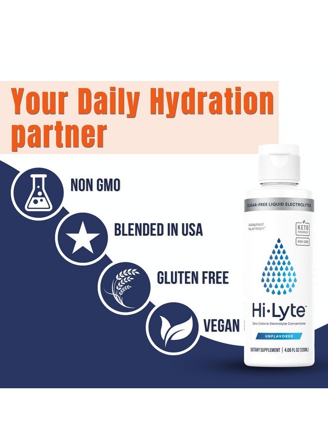 Hi-Lyte Concentrate Electrolyte Supplement For Immune Support And Rapid Hydration (3 Bottles) | No Calories No Sugar | 20%+ More Potassium, Magnesium & Zinc | 144 Servings - Image 4