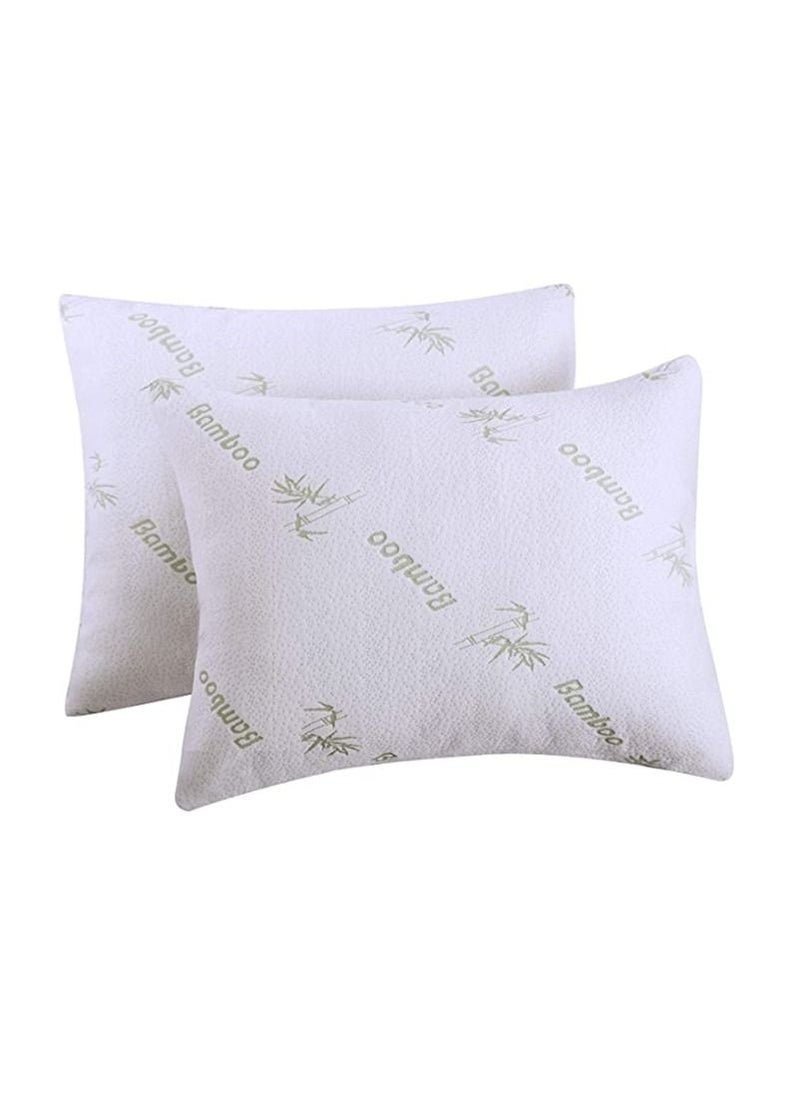 Plush - Creative Planet Plush Shredded Memory Foam Pillow for Sleeping (Set of 2) - Image 1