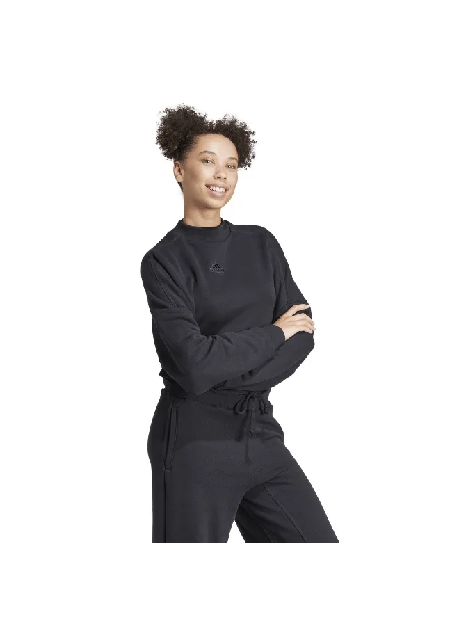 Adidas W Lng Swt Black Training Sweatshirts 2XS