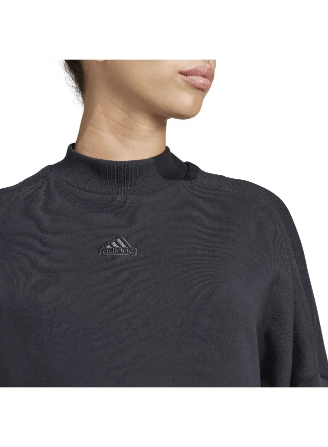 Adidas W Lng Swt Black Training Sweatshirts 2XS