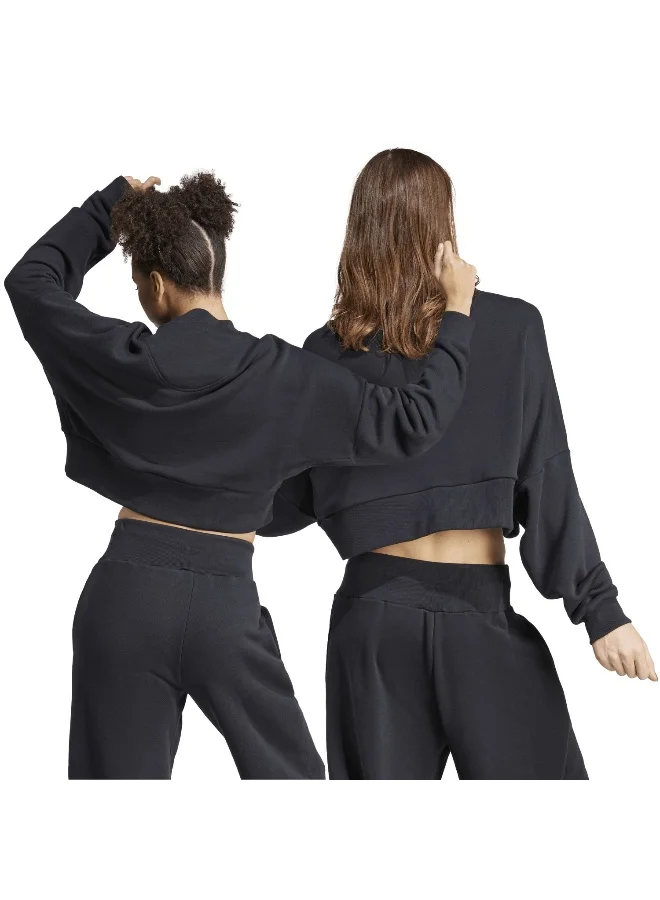 Adidas W Lng Swt Black Training Sweatshirts 2XS