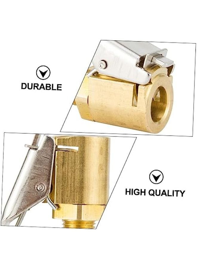 Valiclad 4pcs Brass Tire Air Chuck Golden Color Quick Connect Design for Car Truck RV - Image 4