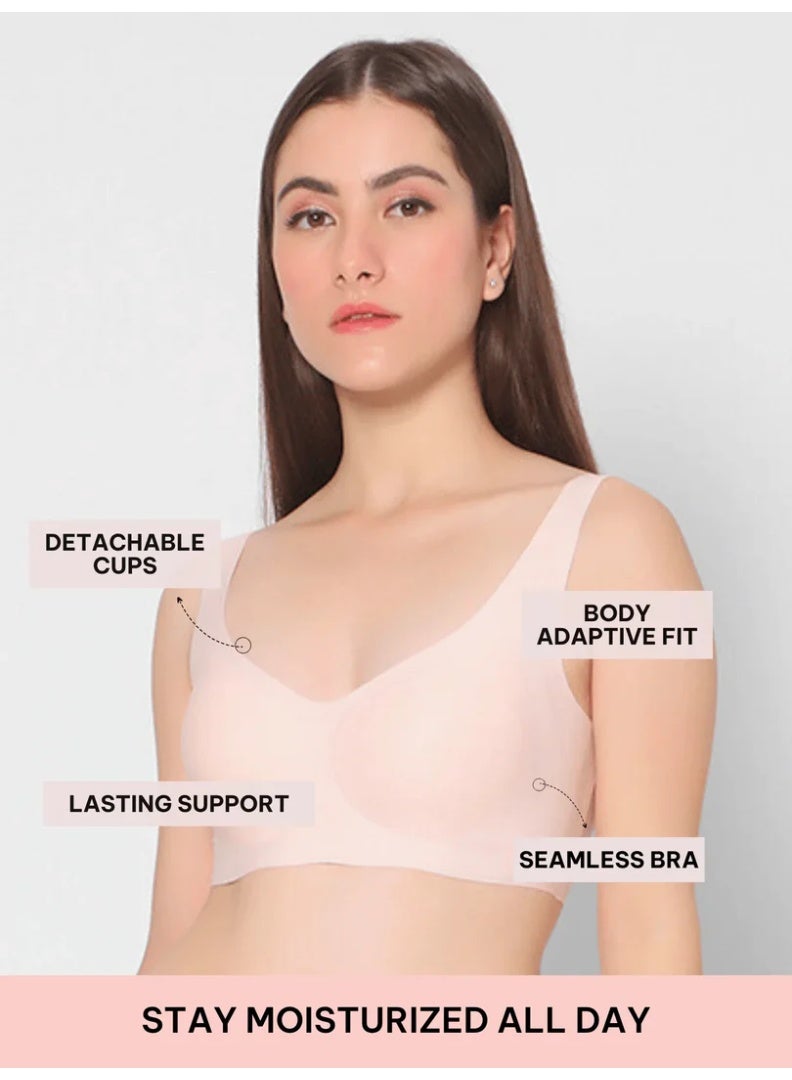 Intimate Queen Skin-Soothing Wirefree Ceramide Infused Bra - Image 1