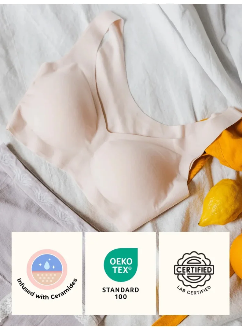 الملكة الحميمة حمالة صدر Intimate Queen المهدئة للبشرة والمدعمة بالسيراميد بدون أسلاك