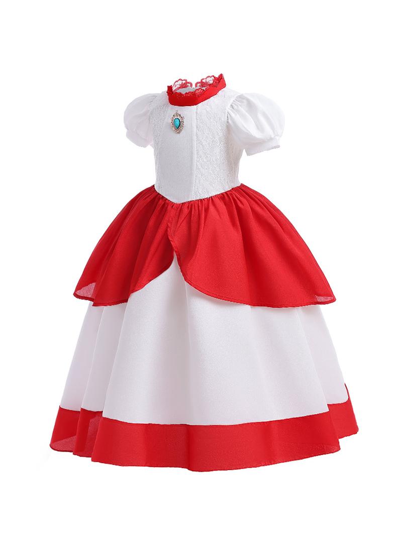 عام 1 مجموعة الأميرة الخوخ الضفدع تجمع الفتيات حزب اللباس مع تنورة أفضل هدية للأطفال اليوم - Image 5