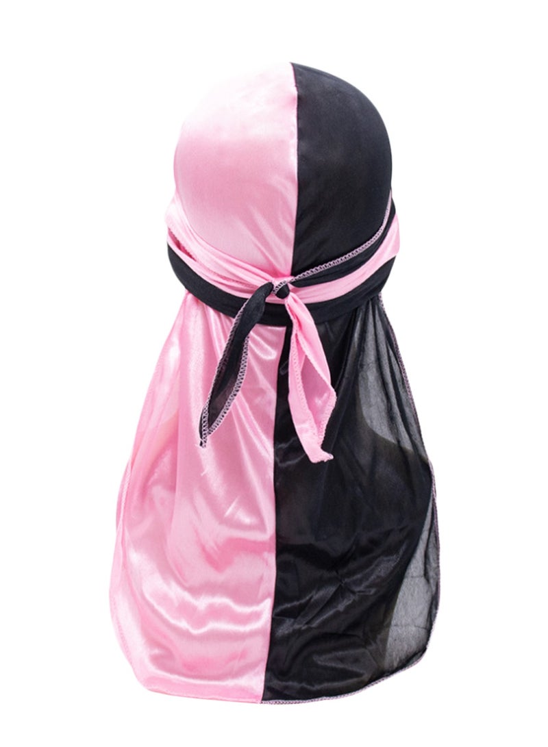 Silk Durag Head Wrap Durag Long Tail Stretchable Beanies for Men Women,Set of 4  - Image 5