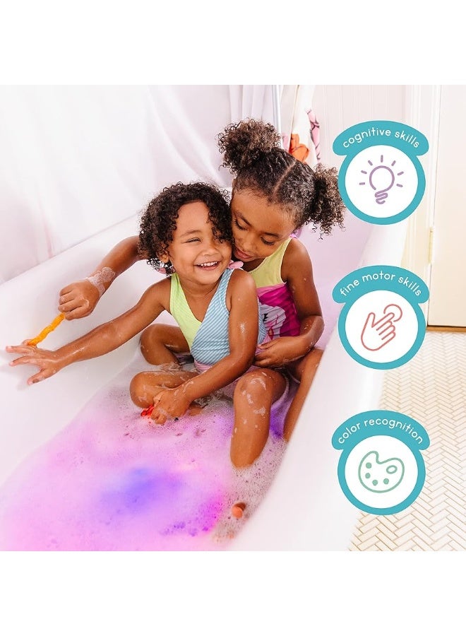 Glo Pals New Glo Pals Lumi Water-Activated Bath Toy with 6 Reusable Light-Up Cubes for Sensory Play - Image 3