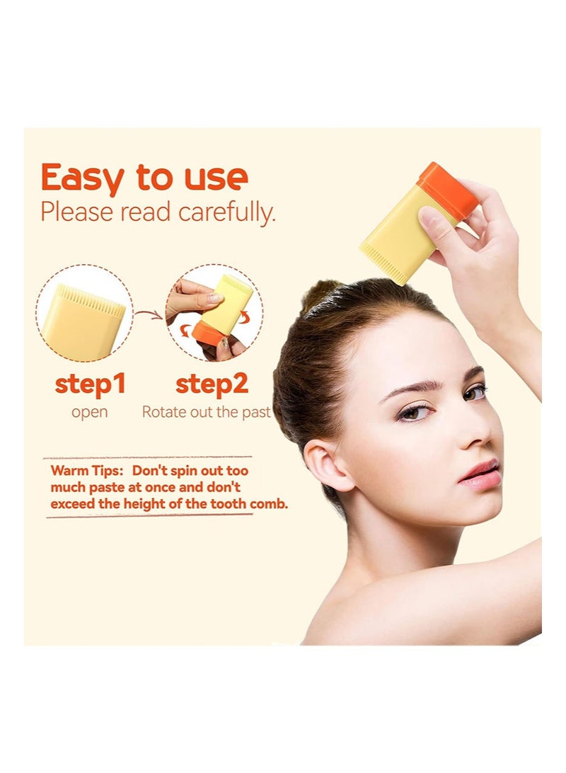 MLSMILE Hair Wax Stick for Baby Styling，Hair Styling Gel， 2-in-1 Design with Built-in Comb，Slick，for Kids Waxes，Moisturizing，Non-Greasy，Easy to Use，Compact and Portable（20g） - Image 3