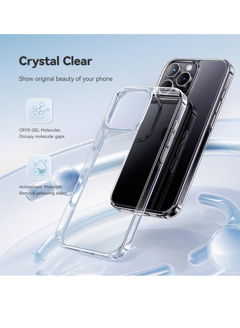 DUSALA For iPhone 16 Pro Case Crystal Clear, [Never Yellow Technology] [12FT Mil-Grade Protection] Transparent Slim Cover Women Men for iPhone 16 Pro  Phone Case 6.3 inch, Clear - Image 2