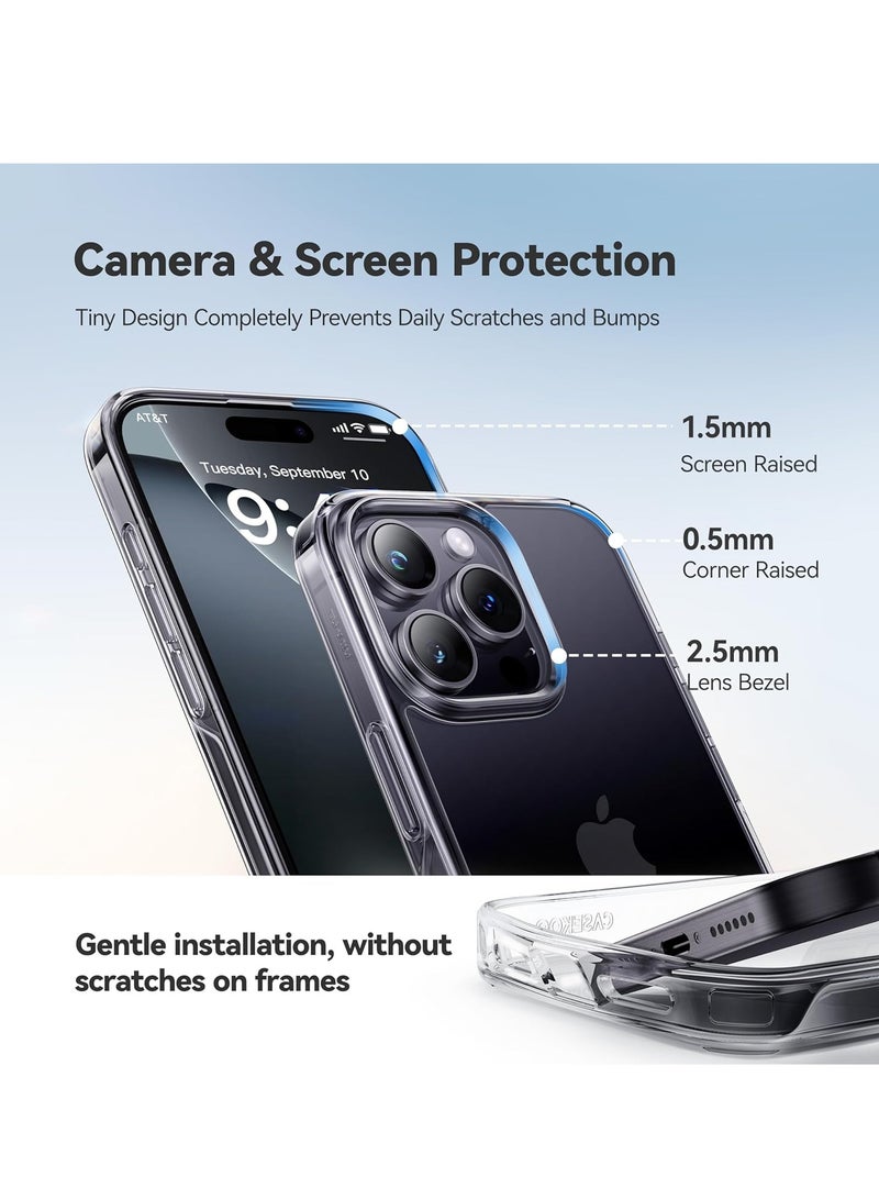 DUSALA For iPhone 16 Pro Case Crystal Clear, [Never Yellow Technology] [12FT Mil-Grade Protection] Transparent Slim Cover Women Men for iPhone 16 Pro  Phone Case 6.3 inch, Clear - Image 4