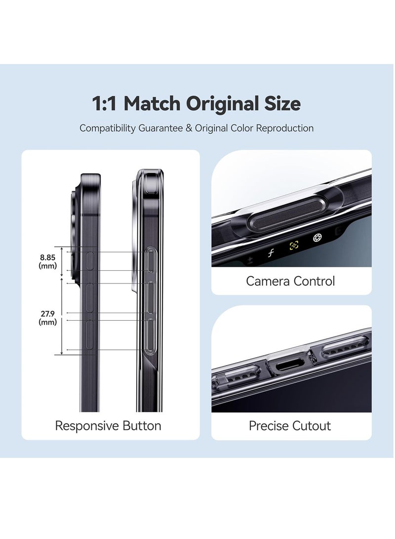 DUSALA For iPhone 16 Pro Case Crystal Clear, [Never Yellow Technology] [12FT Mil-Grade Protection] Transparent Slim Cover Women Men for iPhone 16 Pro  Phone Case 6.3 inch, Clear - Image 5