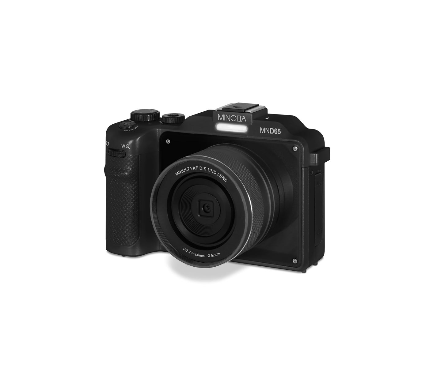Minolta Digital Camera – 56MP Photos, 4K 60FPS Video, Dual-Lens Selfie Design, 18X Zoom, Wi-Fi, RAW/JPEG Capture, 3†LCD, Compact Travel Camera (Black)