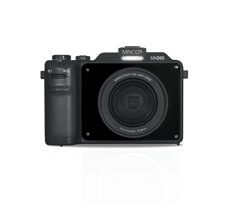 Minolta Digital Camera â€“ 56MP Photos, 4K 60FPS Video, Dual-Lens Selfie Design, 18X Zoom, Wi-Fi, RAW/JPEG Capture, 3â€ LCD, Compact Travel Camera (Black) - Image 2