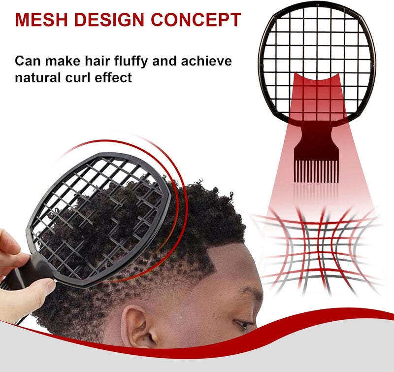 Supaze Curling Sponge Glove with Hair Twist Comb for Natural Curls - Men and Women - Image 3
