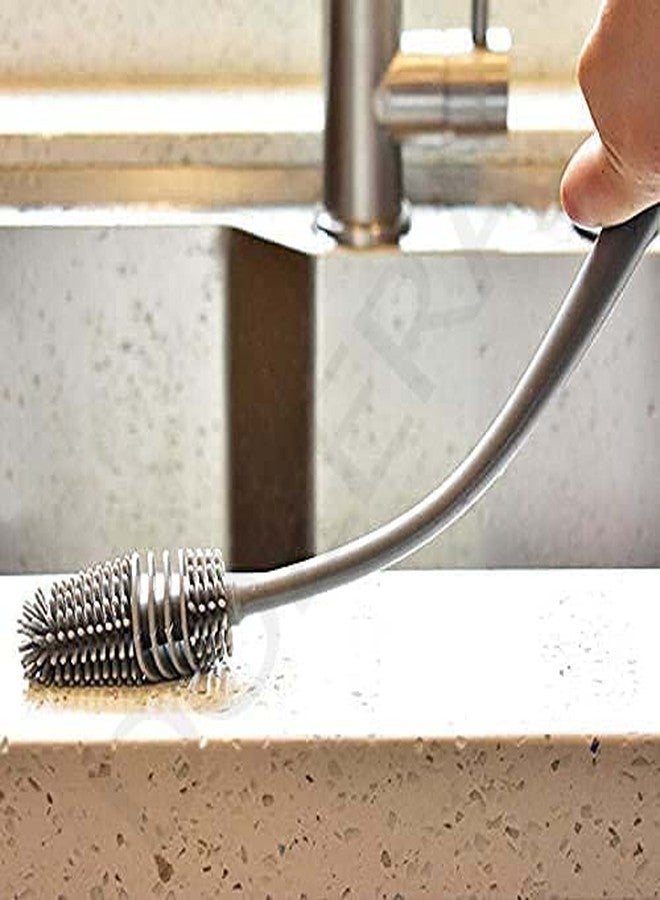 DOZERA Silicone Bottle Cleaning Brush, Flexible Bristles Plastic Handle for Washing Water Bottle,Glassware, Baby Bottle,Narrow Neck Containers,Vacuum Sports Bottle,Kitchen Accessories. - Image 4