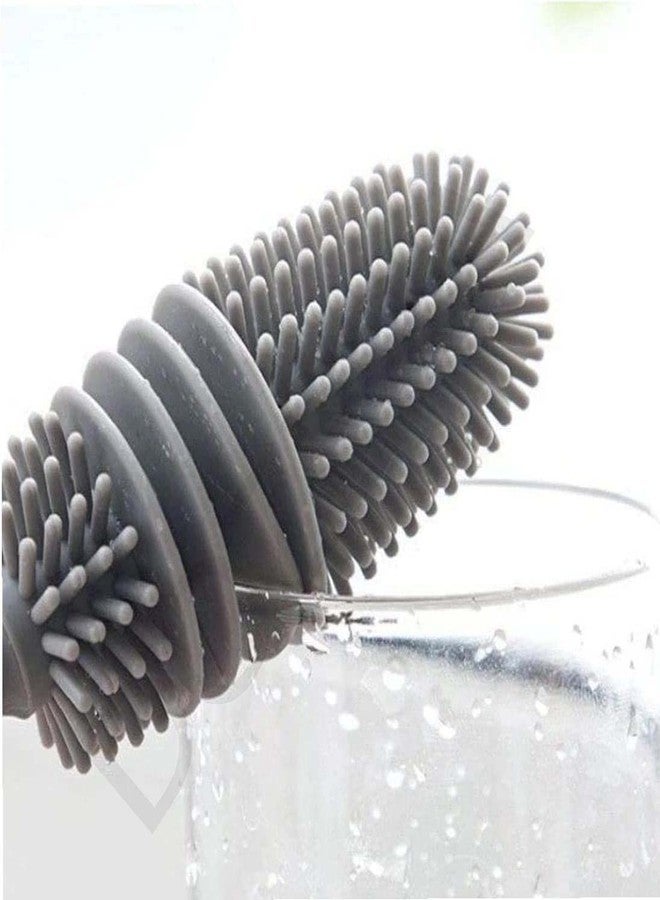 DOZERA Silicone Bottle Cleaning Brush, Flexible Bristles Plastic Handle for Washing Water Bottle,Glassware, Baby Bottle,Narrow Neck Containers,Vacuum Sports Bottle,Kitchen Accessories. - Image 5