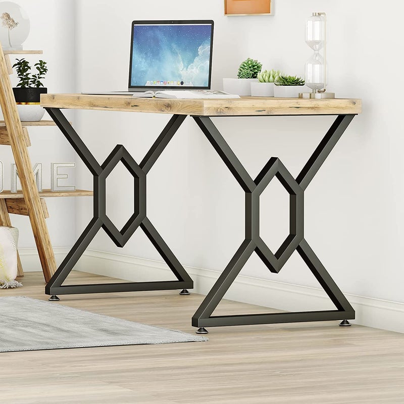 Dcloud Dcloud Furniture Legs Modern Heavy Duty Tall Black Metal Iron Desk Legs RiserBench Furniture Legs for Coffee Table Dining Legs Set of 2 2005X  - Image 1