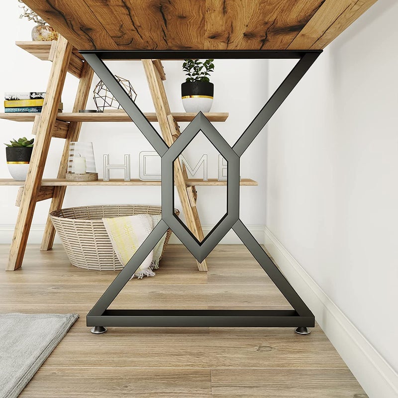 Dcloud Dcloud Furniture Legs Modern Heavy Duty Tall Black Metal Iron Desk Legs RiserBench Furniture Legs for Coffee Table Dining Legs Set of 2 2005X  - Image 4