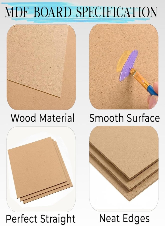Eduway® A2 18x24 Inch MDF Board Wood Sheet for Mandala, Lippan, Resin Art & Craft, 4mm Thick, Pack of –2 - Premium Cardboard Material for Art, Artists and Craft Students - Hard Cutout in Small and Large Sizes (45x60 cms) - Image 4