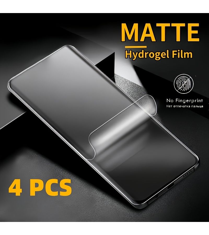 New 4 Pieces Matte Hydrogel Flexible Screen Protector For Samsung S26 Edge Full Coverage Anti Fingerprint Ultra Clear Vision Soft Film Smooth Touch