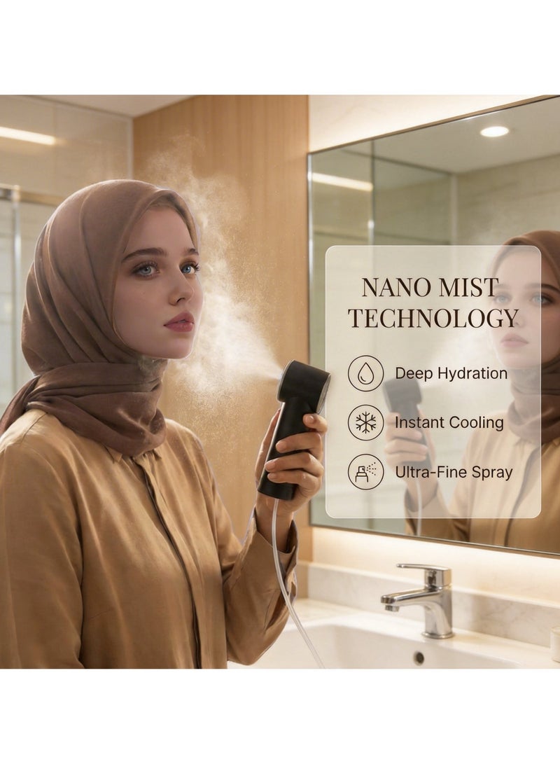 Electric Portable Bidet for Travel - 3 Adjustable Modes, Handheld Shattaf with 500ml Water Bottle & 1.5m Hose, Rechargeable Personal Cleaner for Wudu, Maternity, Elderly & Outdoor Use - Image 4