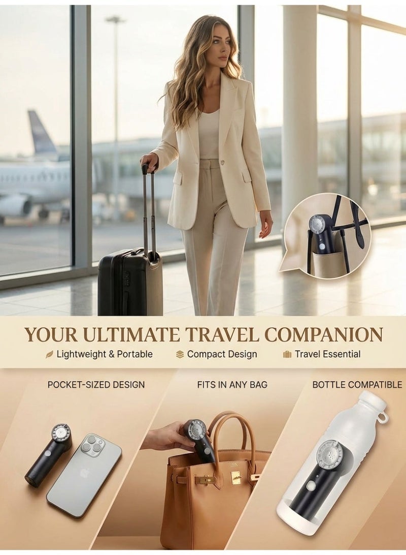 Electric Portable Bidet for Travel - 3 Adjustable Modes, Handheld Shattaf with 500ml Water Bottle & 1.5m Hose, Rechargeable Personal Cleaner for Wudu, Maternity, Elderly & Outdoor Use - Image 5