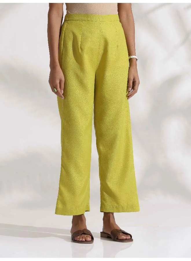 trueBrowns trueBrowns Lime Slub Co-ord Set