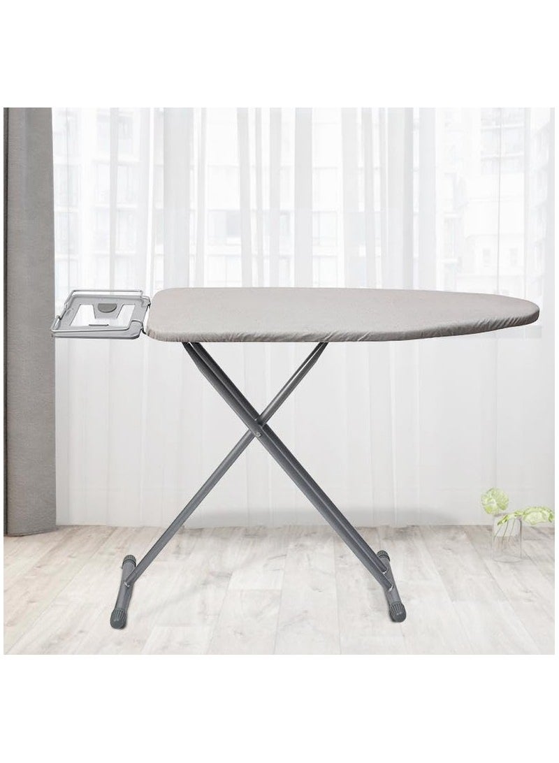 SKY-TOUCH Ironing Board 110x33cm Folding Ironing Stand with Jumbo Iron Rest Heavy Sturdy Metal Frame Legs Iron Stand Ironing Board Adjustable Height for Home Laundry Room or Dorm Use Grey - Image 5