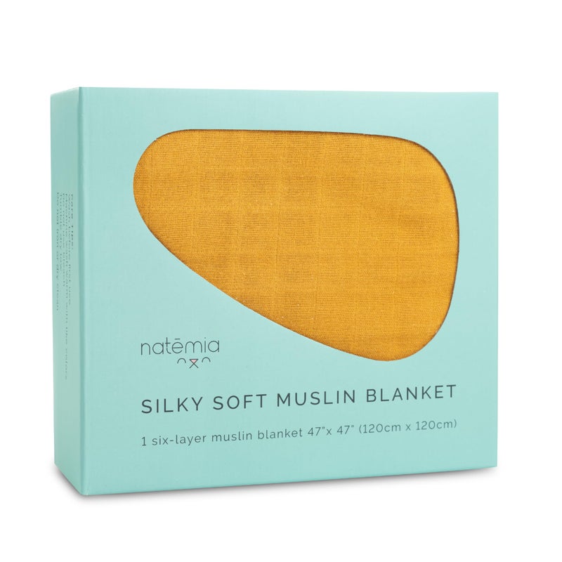 Natemia Muslin Baby Blanket  Organic Blankets for Girls and Boys Newborn Essentials Swaddle Blanket Unisex MultiUse as Towel Stroller Cover Swaddles for Newborn 47 x 47