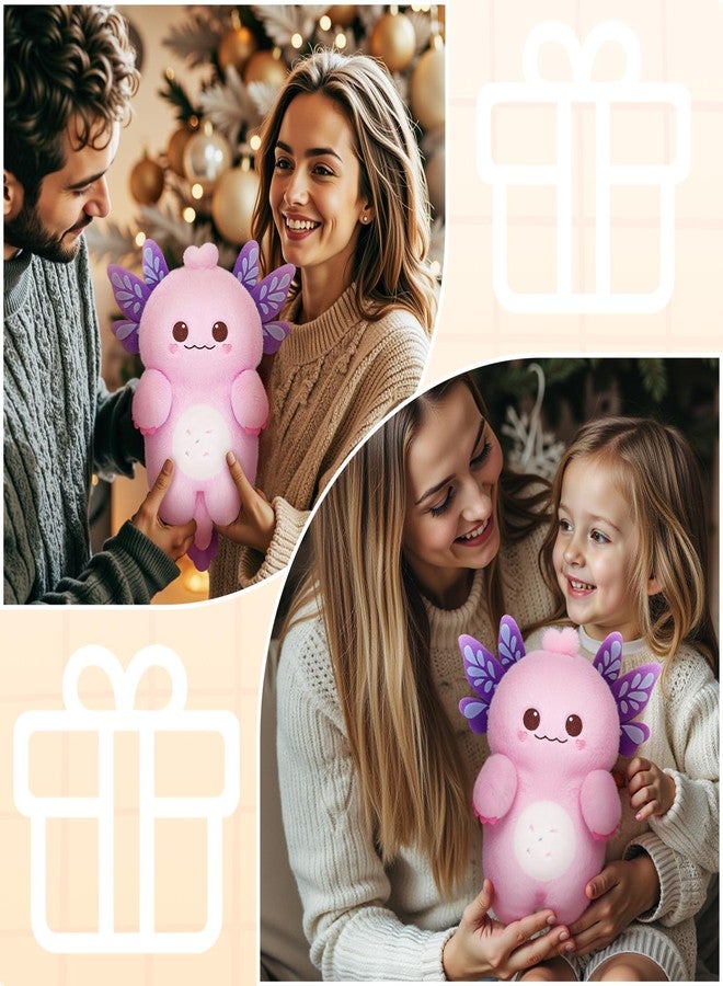 Mewaii Axolotl Plush Microwavable Stuffed Animal Unscented 0.9lbs Volcanic Rock Warm Plush 50-Minute Long-Lasting Cozy Warmth Soft Heatable Plush Toy Comfort Gift for Girls and Women - Image 4