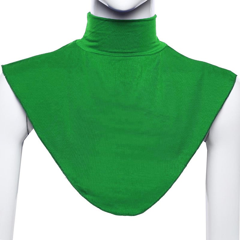 Modal Collar Shirt Cover Scarf Neck Bib Green