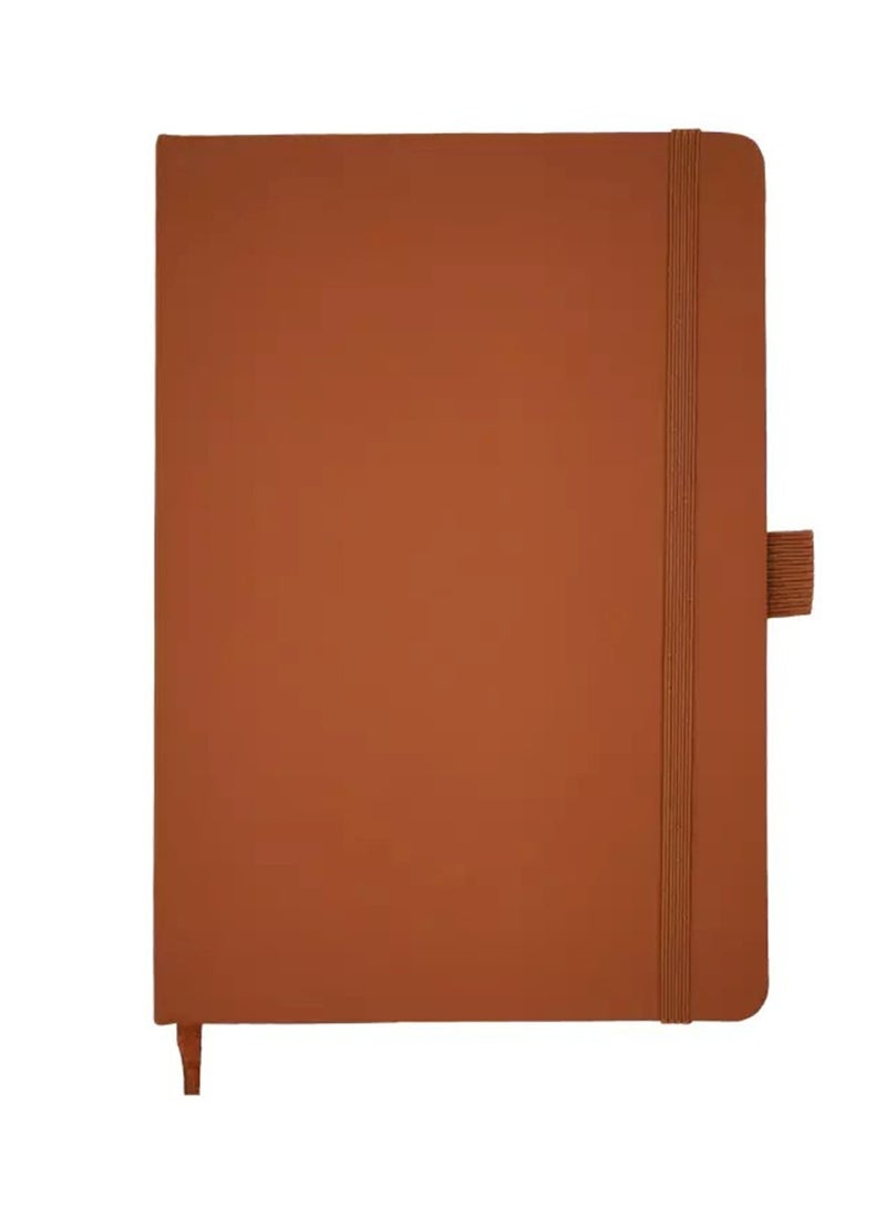 Generic A5 Size Executive PU Notebook With Elastic Closure And Pen Loop Brown - Image 1