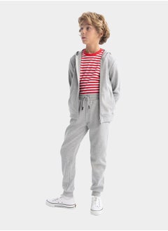 DeFacto Relaxed Fit Elasticated Cuff Joggers with Pockets by Styli  - Image 5