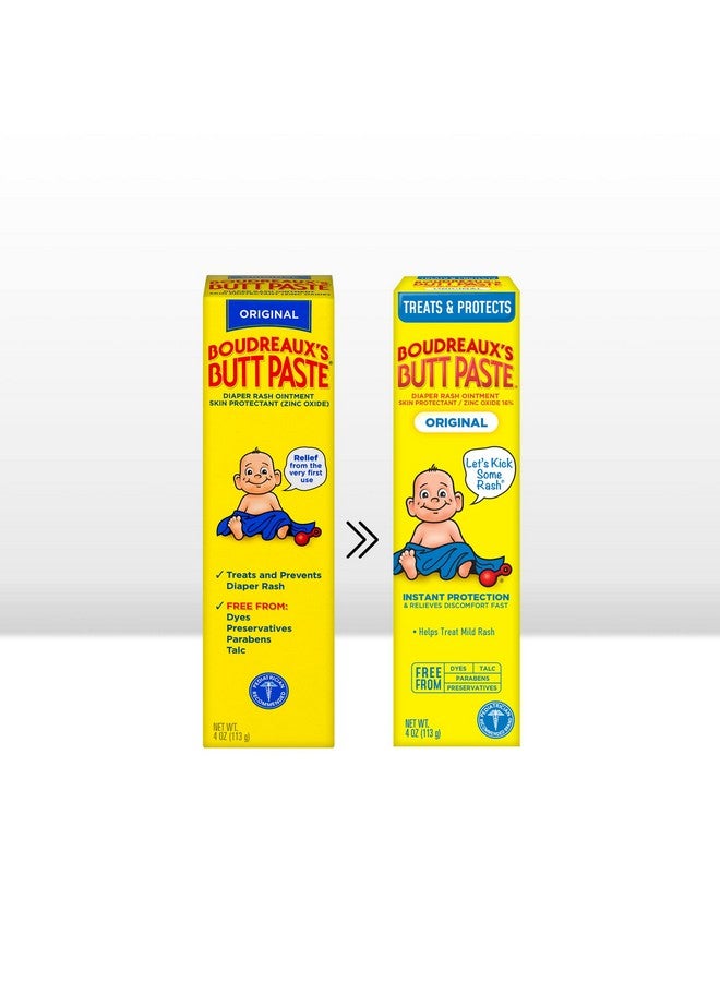 Boudreaux's Butt Paste Utt Paste Diaper Rash Ointment, 4 Oz, 3 Pack - Image 2