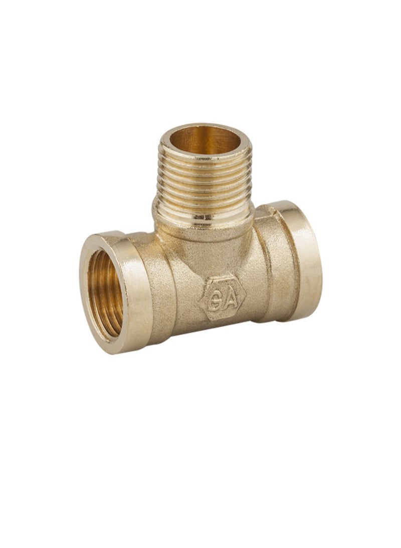 GA  2 Pcs set,  BrassFemale -Male- Female Elbow 1/2 inch Brass Plumbing Fittings Set, High-Purity Copper Alloy, BSPT Thread Standard - Image 1